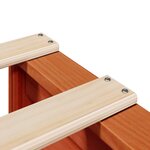 vidaXL Cadre de lit sans matelas cire marron 120x190cm bois pin massif