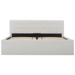vidaXL Cadre de lit avec rangement hydraulique 140x200 cm similicuir