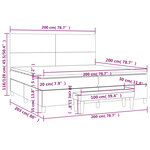 vidaXL Sommier à lattes de lit avec matelas Blanc 200x200cm Similicuir
