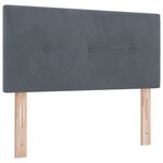Tête de lit LED vidaXL capitonnée en boutons gris foncé 80 cm en velours