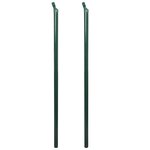 vidaXL Clôture à mailles losangées et poteaux acier 1 25x15 m