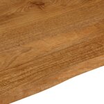 vidaXL Dessus de table à bord vivant 90x80x3 8 cm bois massif manguier