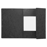 Chemise À Élastiques Maxi Capacity Carte Lustrée 425gm2 - A4 - Noir - X 25 - Exacompta