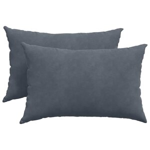 vidaXL Coussins de canapé 2 Pièces Gris foncé 60 x 40 cm