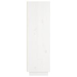 vidaXL Buffet haut Blanc 37x34x110 cm Bois massif de pin