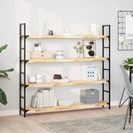 vidaXL Étagère flottante 120x20x4 cm bois d'acacia massif non traité