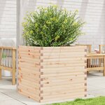 vidaXL Jardinière 70x70x68 5 cm bois de pin massif