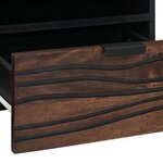 vidaXL Table basse 80x54x40 cm en bois massif