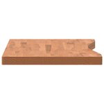 vidaXL Dessus de bureau 100x(45-50)x4 cm bois massif de hêtre