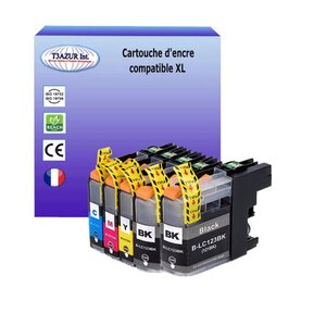 T3AZUR- 5x Cartouches compatibles avec Brother LC123XL pour Brother MFC-J470DW MFC-J4710DW MFC-J650DW MFC-J6520DW