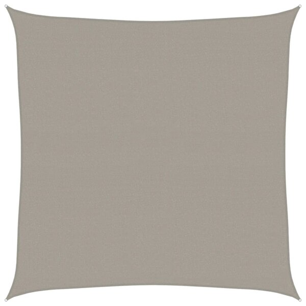 vidaXL Voile d'ombrage 160 g/m² carré gris clair 4x4 m PEHD