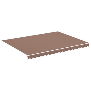 vidaXL Tissu de remplacement pour auvent Marron 4x3 m