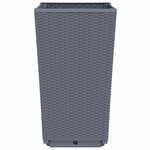 vidaXL Jardinières 2 Pièces gris 32 5x32 5x57 cm polypropylène