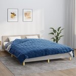 vidaXL Couverture lestée Bleu 200x230 cm 9 kg Tissu