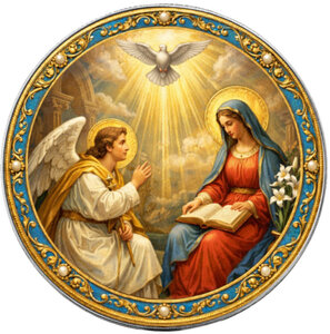 Monnaie ANNUNCIATION Mysteries of the Rosary 1 Oz Argent 1$ USA 2026