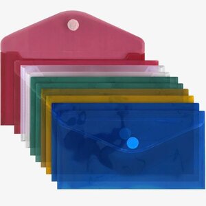 ACROPAQ 10 Pochettes Porte Documents A5 avec Scratch- 10 x Pochettes de Documents A5 - Pochette Porte Document