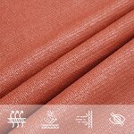 vidaXL Voile d'ombrage 160 g/m² Terre cuite 3x6 m PEHD