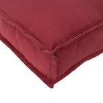 vidaXL Coussin de Palette pour siège/dossier Rouge Vin 120x50x12 cm Tissu Oxford