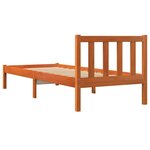vidaXL Cadre de lit sans matelas cire marron 90x190 cm bois pin massif