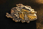 DRAGON ETERNEL ANGE GUARDIEN DES ROYAUMES CELESTES Pièce 2 Once Argent Antique 2000 Francs Cameroun 2025