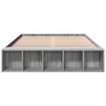 vidaXL Cadre de lit sonoma gris 120x190 cm bois d'ingénierie