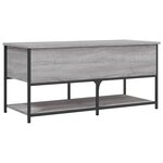 vidaXL Banc de rangement sonoma gris 100x42 5x47 cm bois d'ingénierie