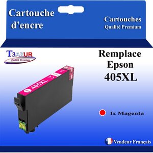 Cartouche compatible avec Epson 405 405 XL pour Epson Workforce Pro WF-3820 WF-3825 WF-4820 WF-4825 WF-7310 WF-7830 WF-7835 WF-7840 Magenta