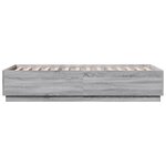 vidaXL Cadre de lit sonoma gris 90x200 cm bois d'ingénierie