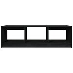 vidaXL Table basse noir 110x50x34 cm bois de pin massif