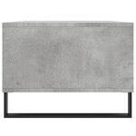vidaXL Table basse Gris béton 90x50x36 5 cm Bois d'ingénierie