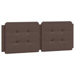 vidaXL Cadre de lit avec tête de lit marron 140x190 cm Similicuir