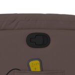 vidaXL Fauteuil de massage inclinable Marron Similicuir