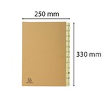 Trieur Rigide 24 Compartiments De A À Z Forever Kraft - A4 - Kraft Brun - Exacompta