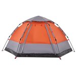 vidaXL Tente de camping cabine 4 personnes libération rapide