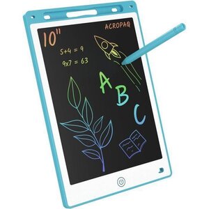ACROPAQ Tablette Dessin Enfant 10 pouces- Ardoise Magique Ecran couleur LCD- tablette LCD-(Pile CR2025 incluse) Bleu