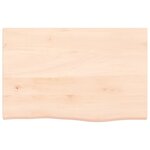 vidaXL Étagère de vasque murale acier et bois de chêne massif