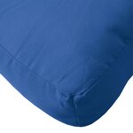 vidaXL Coussin de palette bleu royal 50x40x12 cm tissu