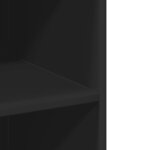 vidaXL Buffet haut noir 70x41x185 cm bois d'ingénierie