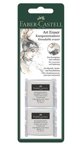 Blister de 2 Gommes mie de pain blanc FABER-CASTELL