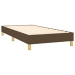 vidaXL Sommier à lattes de lit avec matelas Marron foncé 90x190 cm