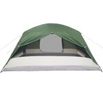 vidaXL Tente familiale avec porche 6 personnes vert imperméable