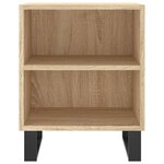 vidaXL Tables de chevet 2Pièces chêne sonoma 40x30x50cm bois d'ingénierie