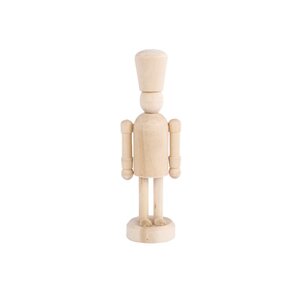 Personnage casse-noisette en bois à peindre 13 cm