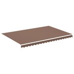 vidaXL Tissu de remplacement pour auvent Marron 4 5x3 m