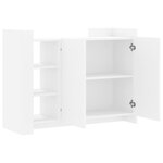 vidaXL Buffet blanc 100x35x75 cm bois d'ingénierie