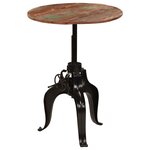 vidaXL Table de bar Bois de récupération massif 75x(76-110) cm