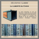 4 Lames décoratives ENIGMA pour poteau LA BOXX