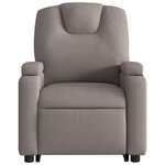 vidaXL Fauteuil inclinable taupe tissu