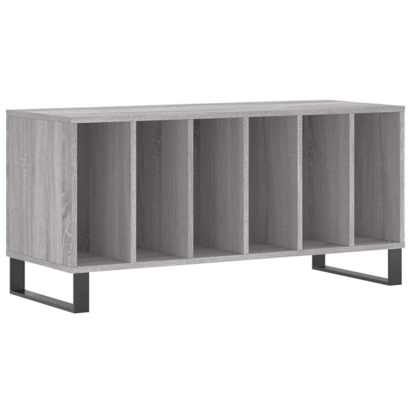 vidaXL Armoire à disques sonoma gris 100x38x48 cm bois d'ingénierie