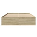 vidaXL Cadre de lit sans matelas chêne sonoma 120x190 cm